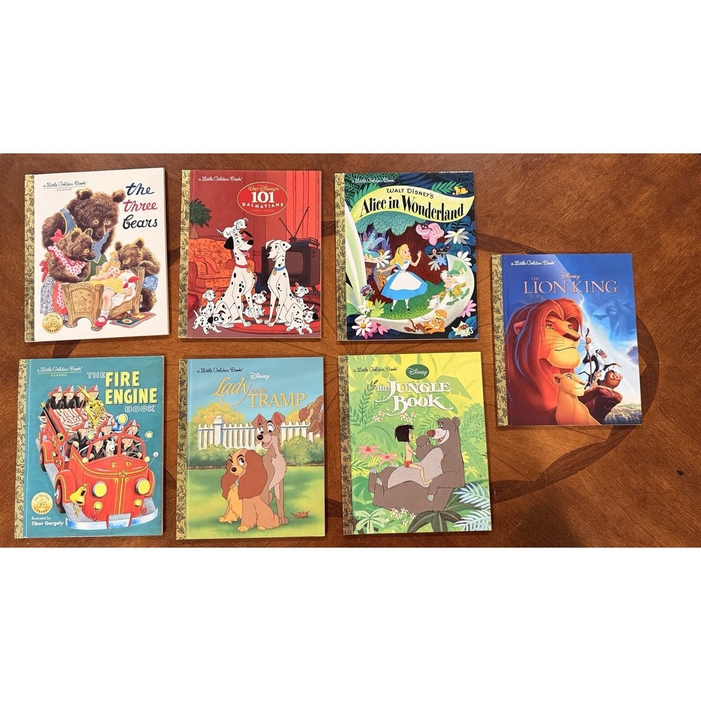 Disney Little Golden Books Bundle Lion King Alice Jungle Book Nursery Decor